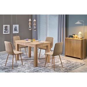 Обідній стіл розкладний Halmar GIZMO 120 - 160x75 см дуб 
