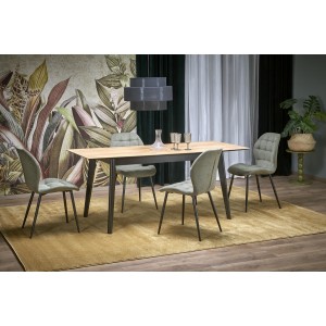 Обідній стіл розкладний Halmar GULIAN 140-180x80 см dąb w
