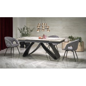 Обідній стіл розкладний Halmar HILARIO 180-260x90 см беже