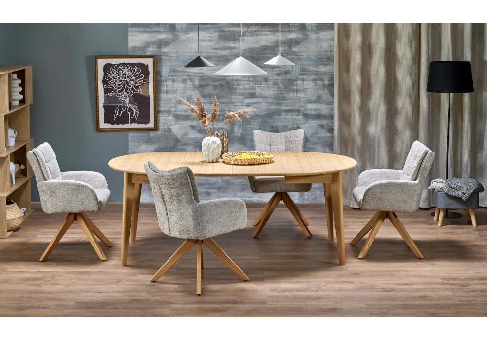 Обідній стіл розкладний Halmar MAGNUS 120 - 200x120 - 200 см натуральний (V-PL-MAGNUS-ST-D.NATURALNY)