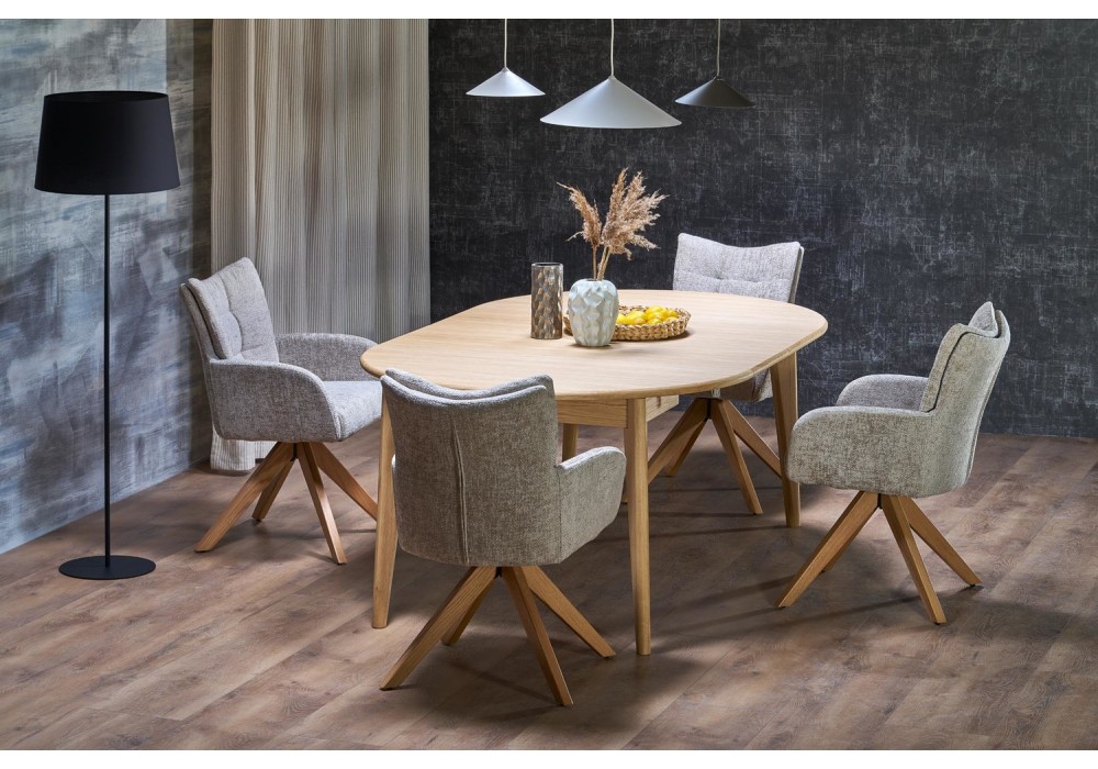 Обідній стіл розкладний Halmar MAGNUS 120 - 200x120 - 200 см натуральний (V-PL-MAGNUS-ST-D.NATURALNY)