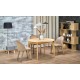 Обідній стіл розкладний Halmar MAGNUS 120 - 200x120 - 200 см натуральний (V-PL-MAGNUS-ST-D.NATURALNY)