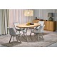Обеденный стол раскладной Halmar PERONI 100 - 250x100 - 250 см натуральный / кашемир (V-PL-PERONI-ST-HIKORA/KASZMIR)