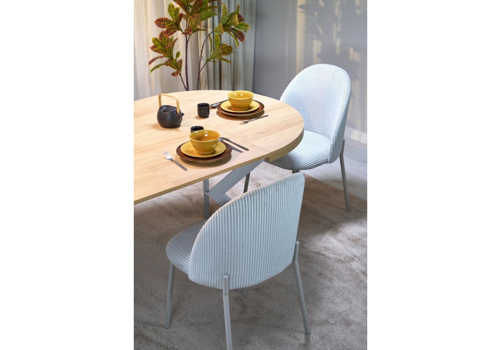 Обеденный стол раскладной Halmar PERONI 100 - 250x100 - 250 см натуральный / кашемир (V-PL-PERONI-ST-HIKORA/KASZMIR)