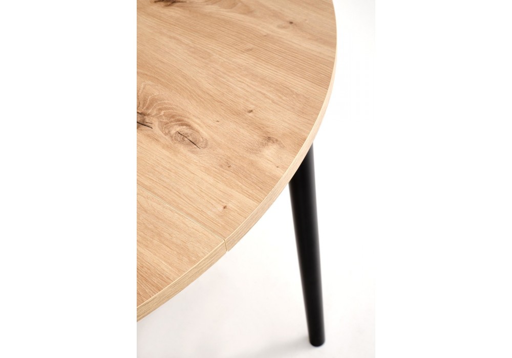 Обідній стіл розкладний Halmar PIVOT 102-142x102 см brązowy / чорний (V-PL-PIVOT-ST-ARTISAN/CZARNY)