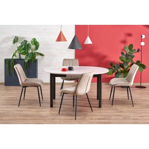 Обідній стіл розкладний Halmar RINGO 102-142x102 см кашем