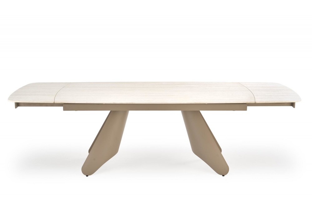 Обідній стіл розкладний Halmar SALIX 180-260x90 см травертин / кашемір (V-CH-SALIX-ST)