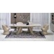 Обідній стіл розкладний Halmar SALIX 180-260x90 см травертин / кашемір (V-CH-SALIX-ST)