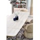 Обідній стіл розкладний Halmar SALIX 180-260x90 см травертин / кашемір (V-CH-SALIX-ST)
