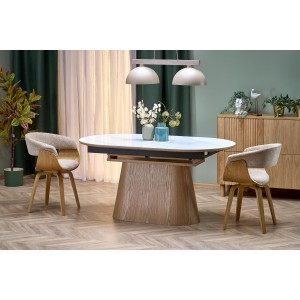 Обідній стіл розкладний Halmar SIRIUS 160 - 240x90 см біл