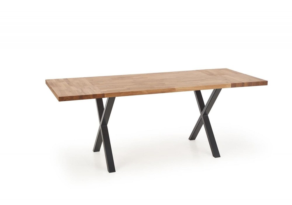 Стіл кухонний Halmar Apex 120x78 см масив дерева дуб натуральний (V-PL-APEX_120-ST-DREWNO_LITE)