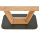 Стіл кухонний Halmar Blacky 2 160-220x90 см чорний, дуб натуральний (V-CH-BLACKY_2-ST)