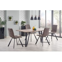 Стіл кухонний Halmar Calgary 180x90 см, чорний, горіх (V-