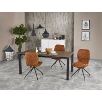 Стіл обідній Halmar Horizon 120-180x85 см сірий, чорний (