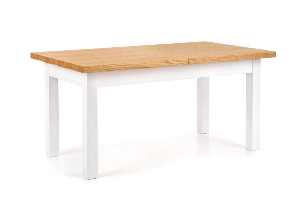 Стіл для кухні Halmar Leonardo 160-250x90 см дуб медовий, білий (V-PL-LEONARDO-ST)