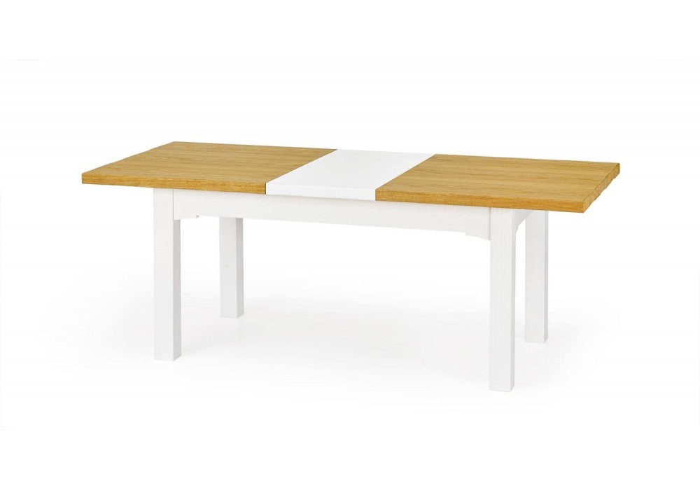 Стіл для кухні Halmar Leonardo 160-250x90 см дуб медовий, білий (V-PL-LEONARDO-ST)