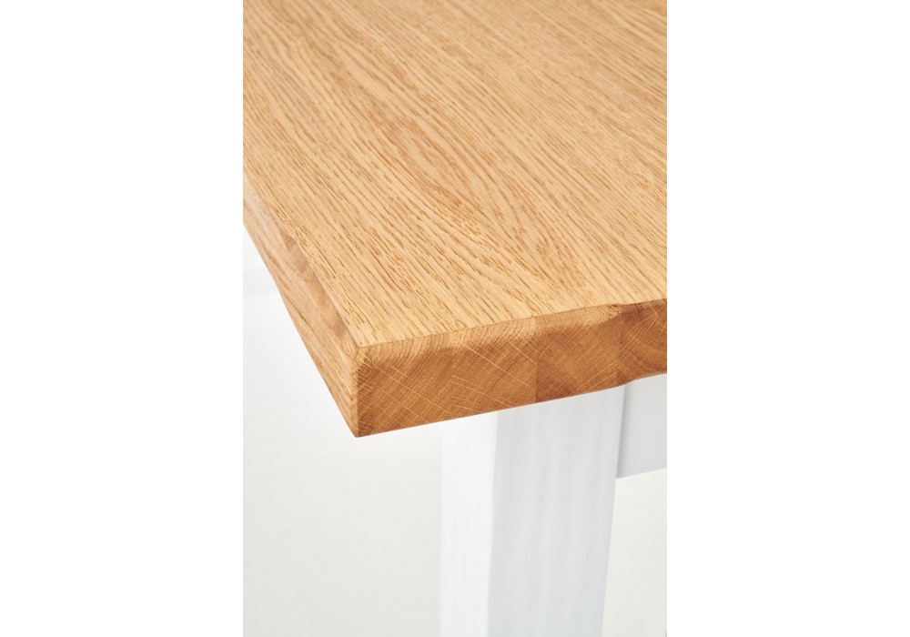 Стіл для кухні Halmar Leonardo 160-250x90 см дуб медовий, білий (V-PL-LEONARDO-ST)