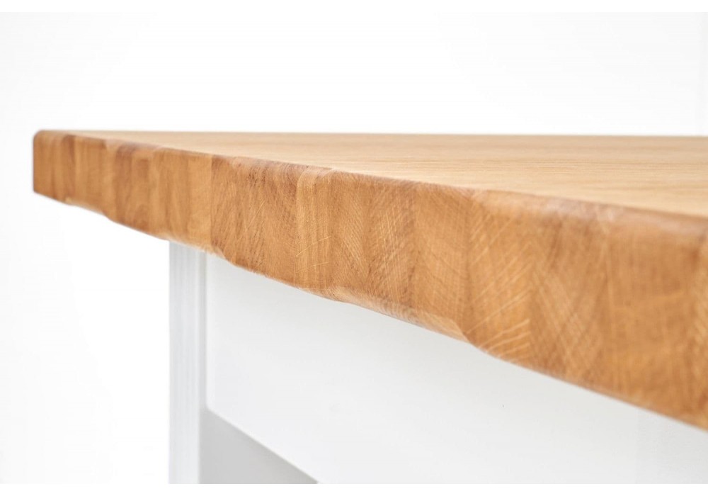Стіл для кухні Halmar Leonardo 160-250x90 см дуб медовий, білий (V-PL-LEONARDO-ST)