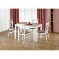 Кухонний стіл Halmar Maurycy 118-158x75 см білий, дуб сон