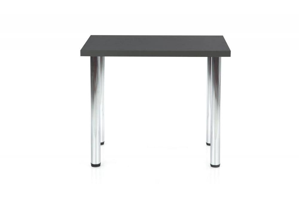 Кухонний стіл Halmar Modex 90x60 см хром, антрацит (V-PL-MODEX_90-ANTRACYT)
