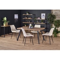 Кухонний стіл розкладний Halmar Berlin 140-180x85 см, чор