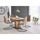 Кухонний стіл розкладний Halmar Blacky 160-220x90 см дуб золотий (V-CH-BLACKY-ST)