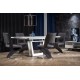 Кухонний стіл розкладний Halmar Blanco 160-200x90 см білий, мармур (V-CH-BLANCO-ST)