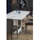 Кухонний стіл розкладний Halmar Blanco 160-200x90 см білий, мармур (V-CH-BLANCO-ST)
