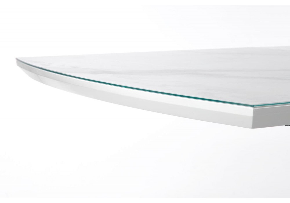 Кухонний стіл розкладний Halmar Blanco 160-200x90 см білий, мармур (V-CH-BLANCO-ST)