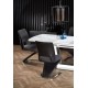 Кухонний стіл розкладний Halmar Blanco 160-200x90 см білий, мармур (V-CH-BLANCO-ST)