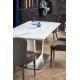 Кухонний стіл розкладний Halmar Blanco 160-200x90 см білий, мармур (V-CH-BLANCO-ST)