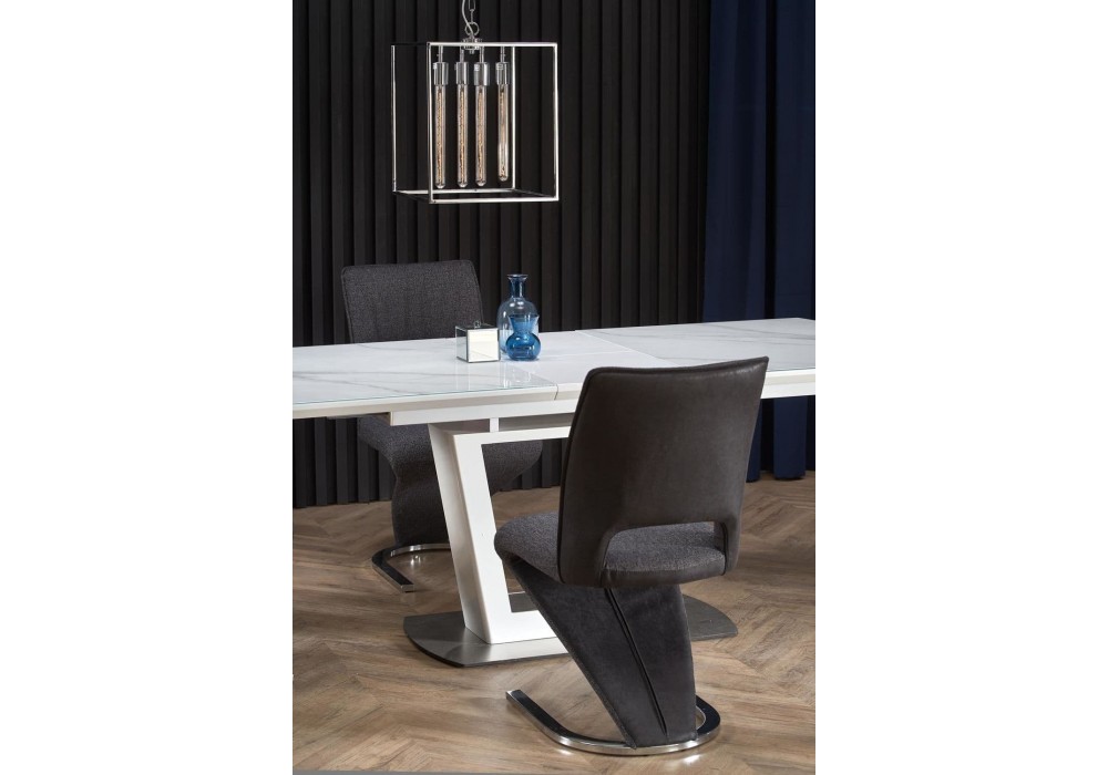 Кухонний стіл розкладний Halmar Blanco 160-200x90 см білий, мармур (V-CH-BLANCO-ST)