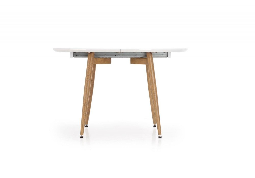 Кухонний стіл розкладний Halmar Caliber 160-200x90 см, дуб Сан Ремо, білий (V-CH-CALIBER-ST)