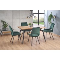 Кухонний стіл розкладний Halmar Cambell 140-180x80 см чор