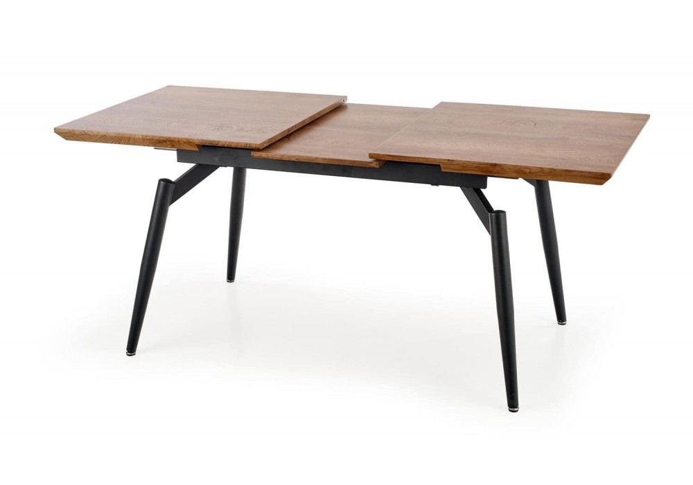 Кухонний стіл розкладний Halmar Cambell 140-180x80 см чорний, дуб натуральний (V-CH-CAMBELL-ST)