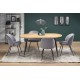 Кухонний стіл розкладний Halmar Colorado 120-160x80 см, чорний, золотий дуб (V-CH-COLORADO-ST)