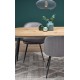 Кухонний стіл розкладний Halmar Colorado 120-160x80 см, чорний, золотий дуб (V-CH-COLORADO-ST)