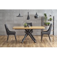 Кухонный стол раскладной Halmar Derrick 160-200x90 см чер