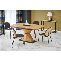 Кухонний стіл розкладний Halmar Diamond 160-200x89 см чор