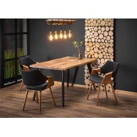 Кухонний стіл розкладний Halmar Dickson 120-180x80 см чор