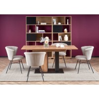 Кухонный стол раскладной Halmar Dolomit 130-175x85 см чер