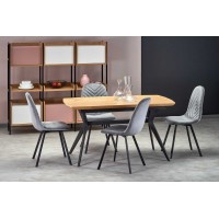 Обідній стіл розкладний Halmar Gustavo 140-180x80 см чорн