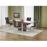 Обідній стіл розкладний Halmar Lord 160-200x90 см сірий (