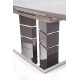 Обідній стіл розкладний Halmar Lord 160-200x90 см сірий (V-CH-LORD-ST-J.POPIEL/C.POPIEL)