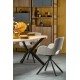 Обідній стіл розкладний Halmar Peroni 100-250x100 см чорний, дуб золотий (V-PL-PERONI-ST)