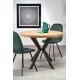 Обідній стіл розкладний Halmar Peroni 100-250x100 см чорний, дуб золотий (V-PL-PERONI-ST)