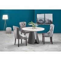 Обідній стіл розкладний Halmar Remigio 120x120 см, сірий,