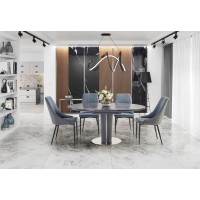 Обідній стіл розкладний Halmar Ricardo 120-160x120 см сір