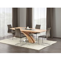 Обідній стіл розкладний Halmar Sandor 160-220x90 см дуб з