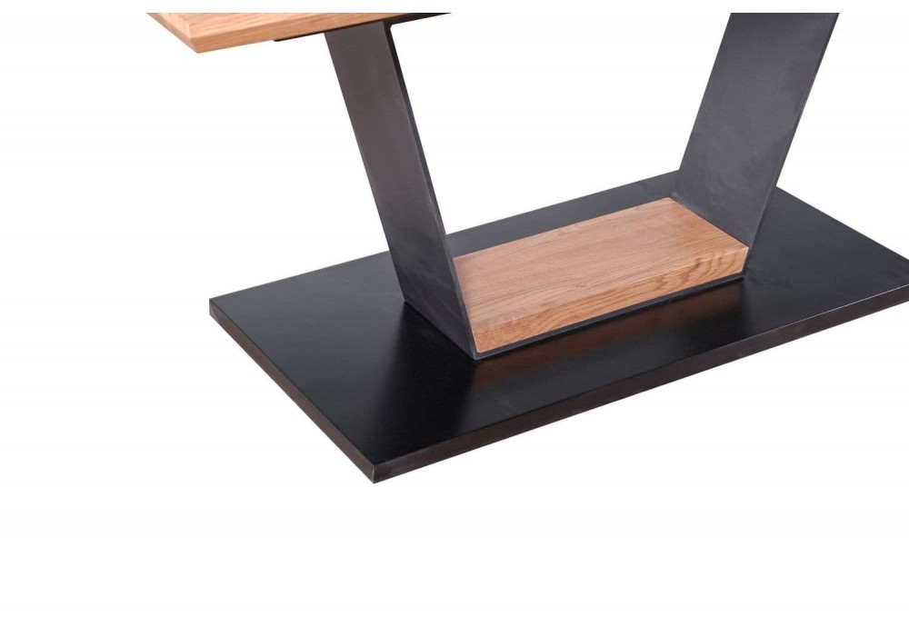 Обідній стіл розкладний Halmar Urbano 160-220x90 см дуб золотий, чорний (V-CH-URBANO-ST)